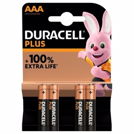 Duracell LR03/AAA Alkaline PluS-batterier